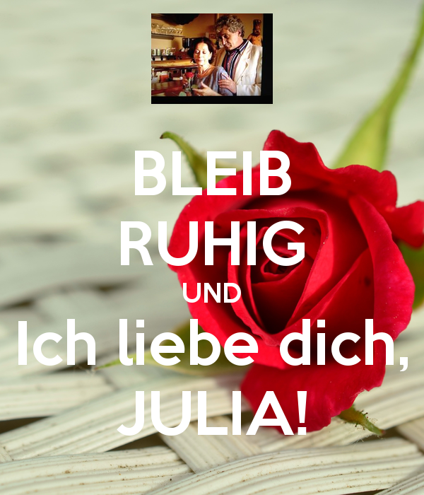 I love you